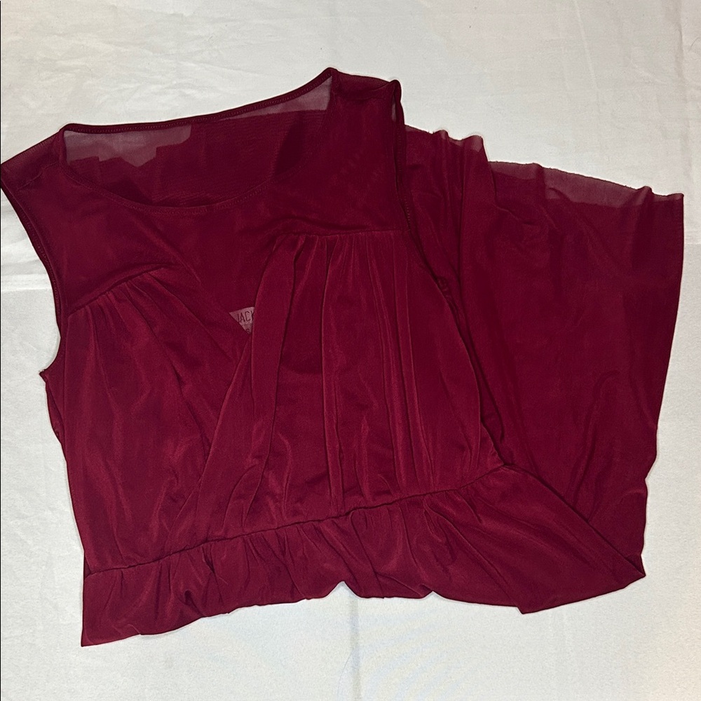 Jack by BB Dakota Burgundy Midi Dress